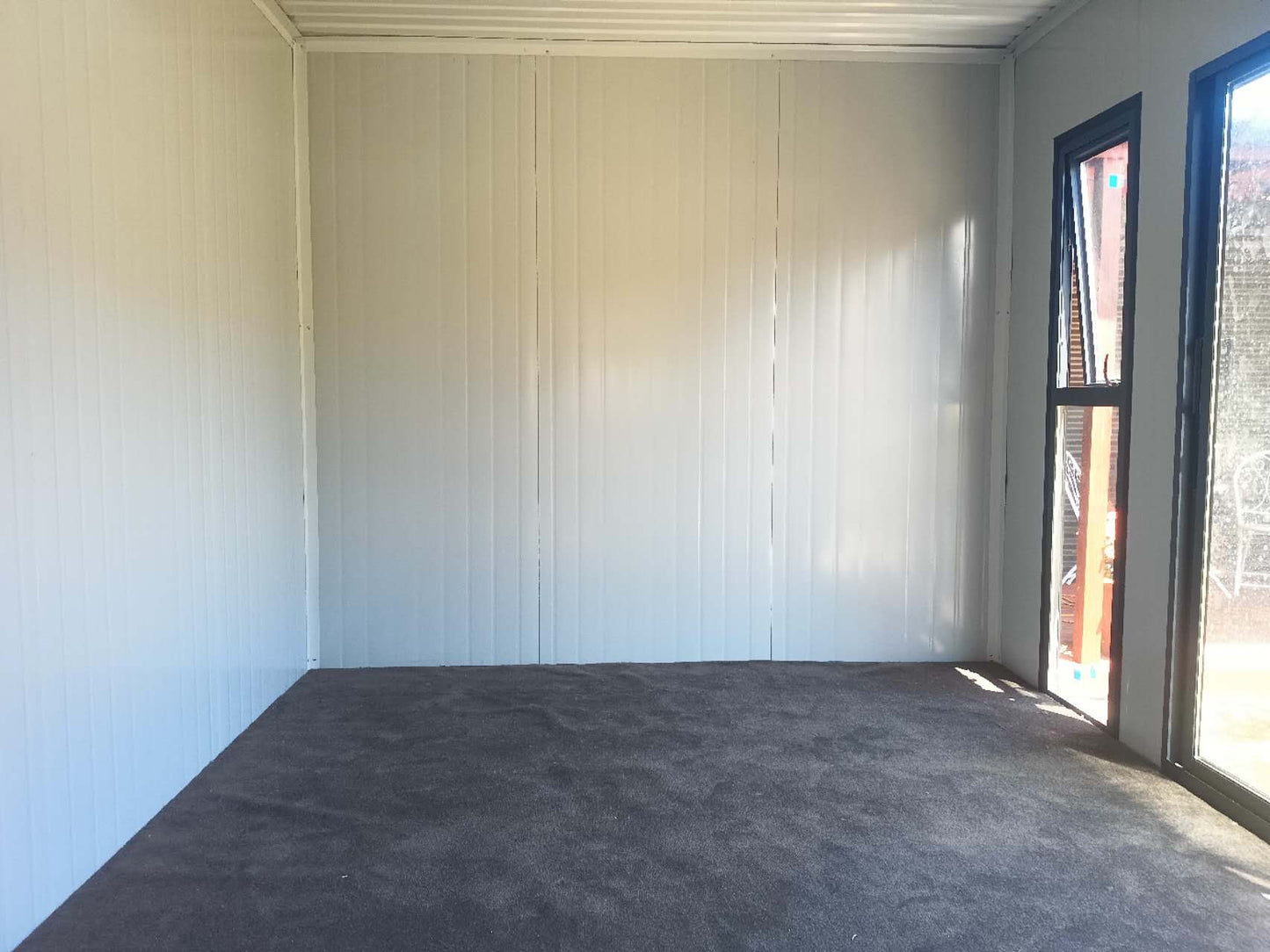 Cabin house 4x3 with beautiful window and outside decoration