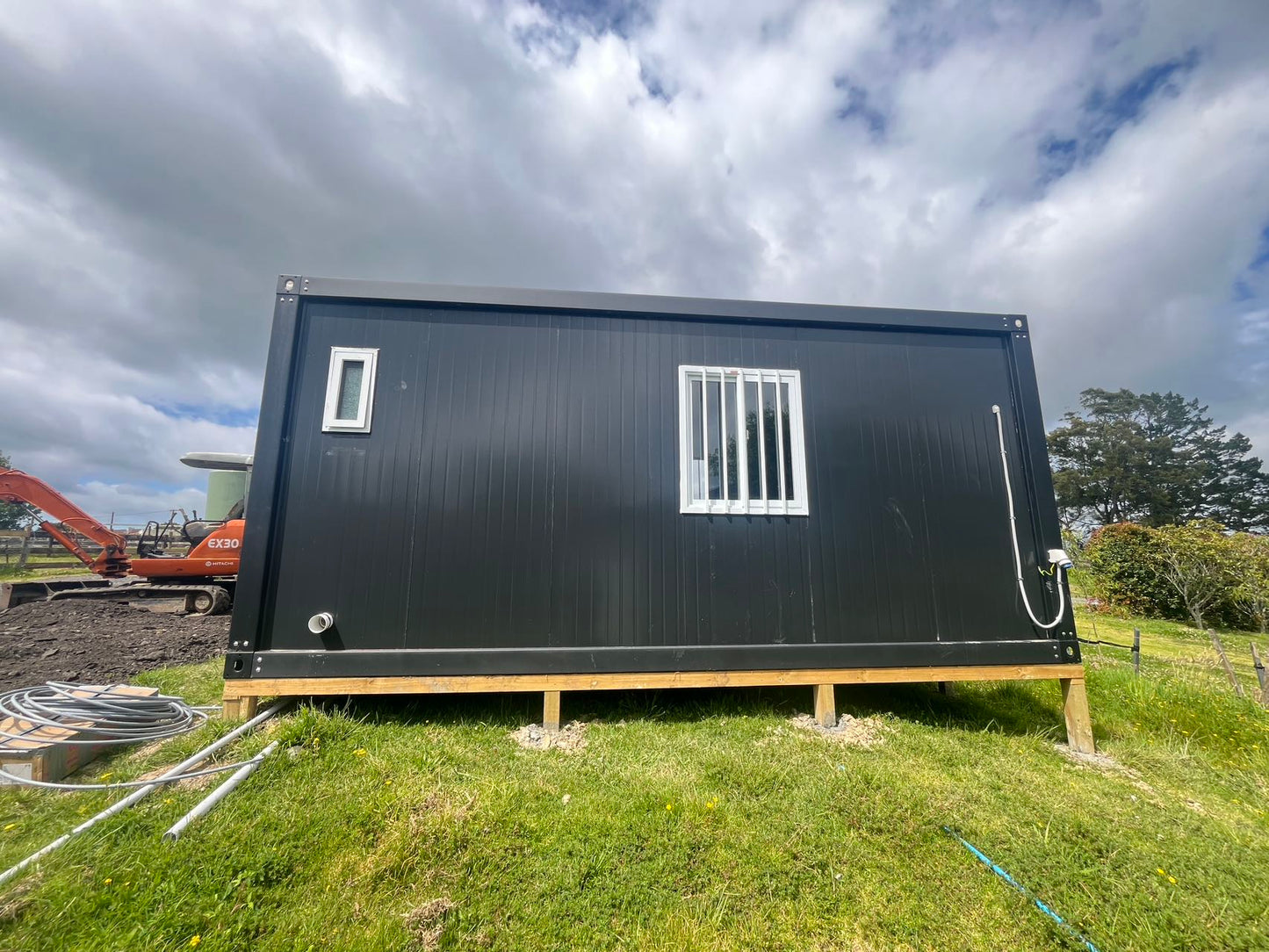 Cabin house 6x3 double roofing with bathroom